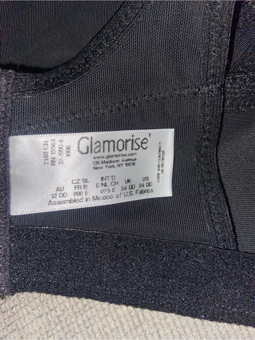 Glamorise Wireless Seamless Bra - Black